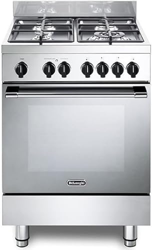 Gemma 66 Ml - Cucina A Gas Con Forno Elettrico, 60X60 Cm, Inox, 4 Fuochi