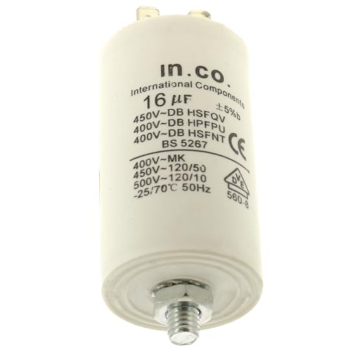 Condensatore 16Μf, 400V, 481912118284 Per Lavatrice