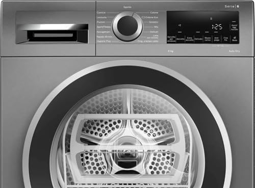 Bosch Wqg233Drit - Asciugatrice Con Pompa Di Calore, 8 Kg, Libera Installazione, Classe Energetica A+++