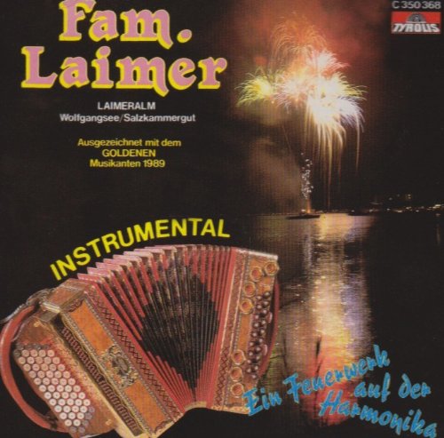 Ein Feuerwerk Auf Der Harmonika