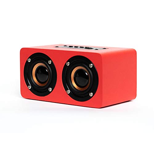 Oqan 619667, Bluetooth Speaker, Lettore Audio Stereo Qbt-100 Bt Speaker Rosso.