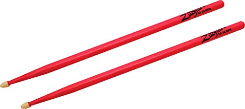 Zildjian Z5Aacdgp Wood Tip Bacchette, Neon Pink, 5A