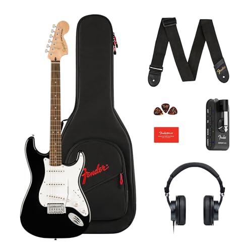 Pacchetto Chitarra Elettrica Squier By Fender Affinity Series™ Stratocaster® - Include Mustang™ Micro, Cuffie Hd9, Tracolla, Plettri, Custodia Protett