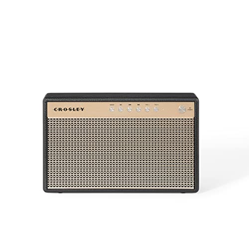 Crosley Montero Retro Bluetooth Speaker - Altoparlante Bluetooth Portatile Wireless, Batteria Ricaricabile, 20 W Casa, Altoparlante Esterno, 8 Ore Di