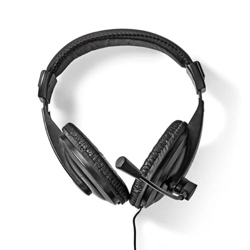 Nedis Cuffie Per Pc – Tramite Orecchio – Stereo – 1 X 3,5 Mm / 2 X 3,5 Mm – Microfono Pieghevole – Nero