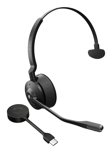 Jabra Engage 55 Se Mono Headset Ms, Link 400C Adattatore Dect Usb-C, Cavo Usb-C A Usb-C Da 1,2 M, Custodia Per Il Trasporto, Garanzia E Avviso (Opusco