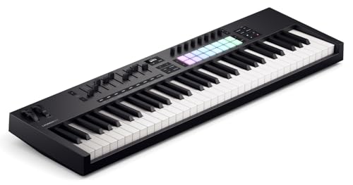 Novation Launchkey 61 [Mk4] — Controller Midi Usb A Tastiera Da 61 Tasti Semipesati, Con Integrazione Per Daw. Modalità Accordo E Scala, 8 Drum Pad, A