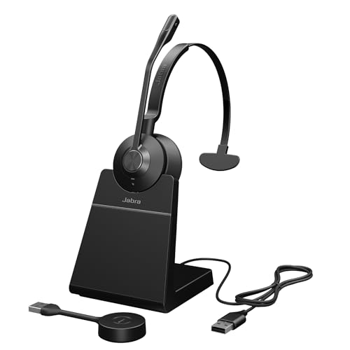 Jabra Engage 55 Se Mono Headset Uc, Adattatore Dect Link 400A Usb-A, Engage 55 Se Deskstand, Cavo Usb-C A Usb-A Da 1,2 M, Custodia Per Il Trasporto, G