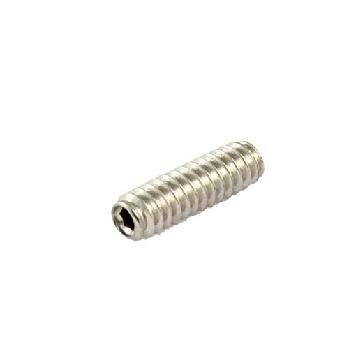 Allparts® »Gs-0002-005 Hex Head Bridge Height Screws« Viti Per La Regolazione Dell'Altezza Delle Selle Ponte Per Chitarra - 12 Pezzi - Stainless Steel