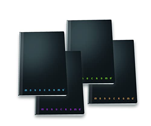Pigna Confezione Da 5 Quaderni Monocromo Ppl Filo Singer, F.To A5, Quadretti 5Mm, 5M