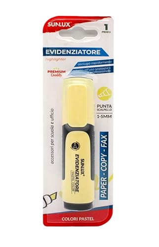Sunlux Evidenziatore Giallo Pastel