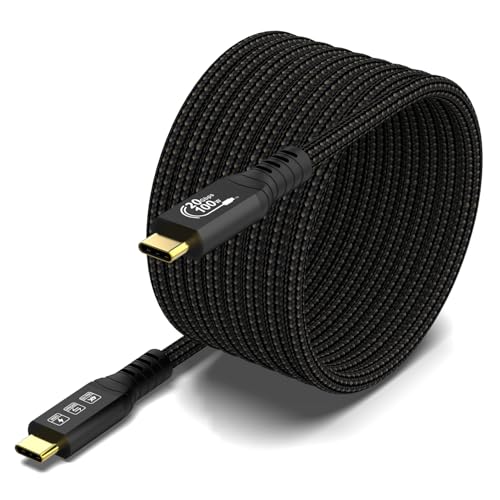 Yiwentec Cavo Usb C 3.2 Gen2 × 2 Type C Charging Cable, 20 Gbps Data Transfer, 100 W 20 V/5 A Fast Charging Cable, 4K @ 60Hz Video Transfe (Straight,