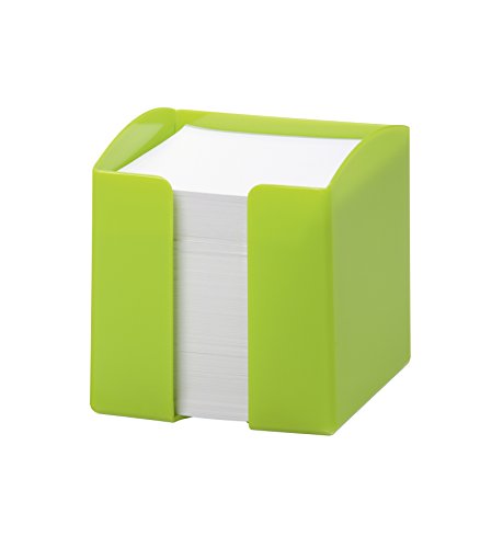 Durable 1701682020 Portamemo Trend, 800 Foglietti Bianchi, Formato 90 X 90, Apertura Sul Lato Frontale, 100 X 105 X 100 Mm, Verde