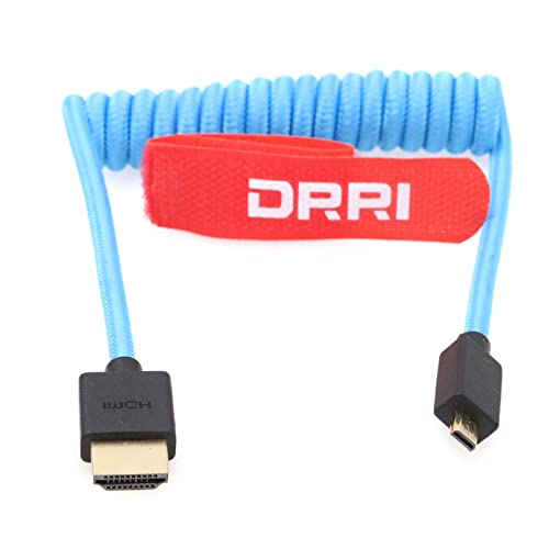 Drri Alta Velocità 8 K Micro Hdmi A Hdmi 2.1 Cavo A Spirale Intrecciato Per Sony F55 A6600 A7S A7S3 A74 Bmpcc4K Fotocamera Ad Atomos Ninja Ninja V