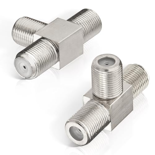 Superbat Divisore F-Type 75Ohm F Femmina A Doppia Femmina Tv Divisore Di Cavo Coassiale 3 Vie Divisore Rf A Basso Perdita Per Tv Vcr Video Antenna Sin