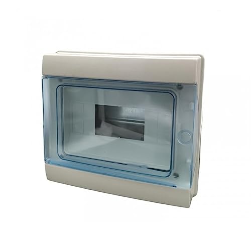 Vetrineinrete® Centralino Da Parete 8 Moduli Con Portello Quadro Elettrico A Stagno Ip65 215X200X105 Mm