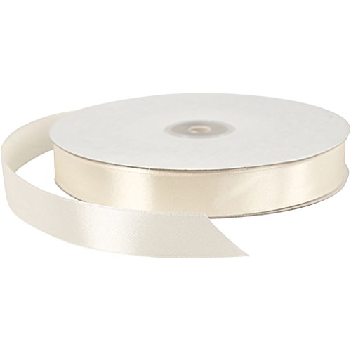Nastro Di Raso, Larghezza: 20 Mm, Crema, 100 M