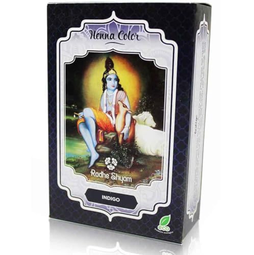 Radhe Henna Indigo Polvere Radhe 100 Gr Henna Polvere Radhe Shyam 100 Ml