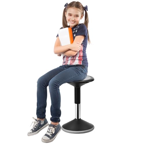Vevor Sgabello Da Seduta Attiva, Sedia Attiva Carico Max. 48Kg Altezza Regolabile 40-55 Cm Per Adolescenti Realizzata In Abs Tpr Fibra Di Nylon, Sgabe