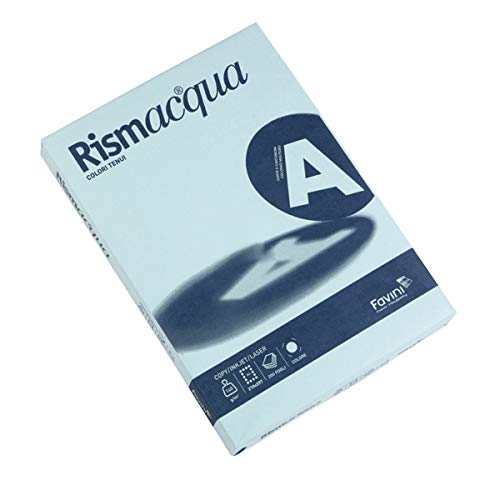 Carta Fotocopie Colorata Rismacqua Gr.90 A3 Celeste Fg.300