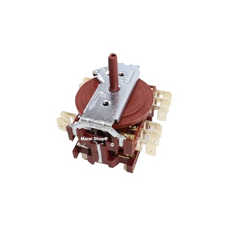 Marel Shop® - Commutatore Selettore 10 Posizioni Per Forno Compatibile Con Ilve A/034/08 701100 Alberino 23 Mm Per Modelli : Td90Wmp - 6640Cmp - P150S