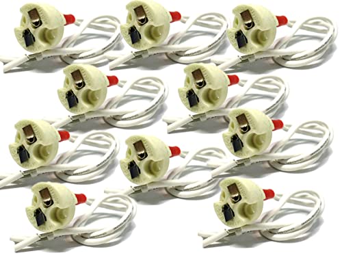 10 Pezzi Portalampade Mr16, Attacco Mr16 In Ceramica, Connettore Adattatore Mr16, Per Lampada Alogena E Led Mr16 G4 (Mr16 Gu5.3 G4 12V)