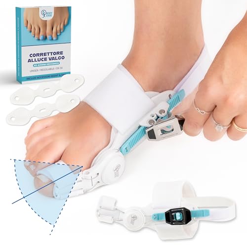 Generico Kit Alluce Valgo Correttore Regolabile Professionale Con Doppia Azione Notturna E Diurna