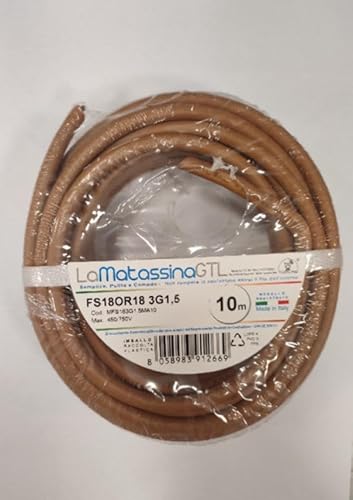 Cavo Fs18Or18 Go-At Topline Mfs183Gx1,5Ma10-10 Metri-3X1,5-Marrone