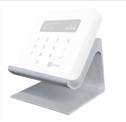Smartflo Supporto Staffa Scrivania Tavolo Base Lettore Carta Di Credito Sumup®* Air Pos Reader Fori Cavo Ricarica