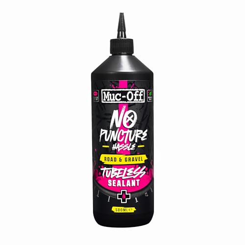 Muc-Off No Puncture Hassle Road & Gravel Tubeless Sealant 500Ml, Sigillante Per Pneumatici Unisex-Adulto