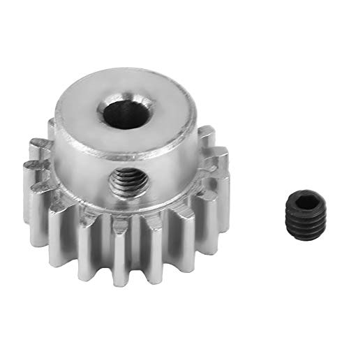 Ingranaggio Rc Motore, Steel Pinion 17T 0.8 Module For Himoto E10Mtl/E10Mt/E10Bp 1/10 Car Part(Argento)