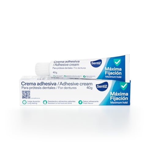 Senti2 Crema Adesiva Per Protesi Dentali, Rosa, 40 G