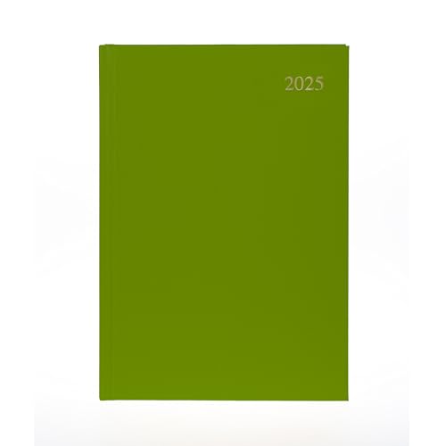 Collins Essa43.64-25 - Agenda 2025 Con Visualizzazione Settimanale, Copertina Rigida Effetto Pelle, Colore: Lime