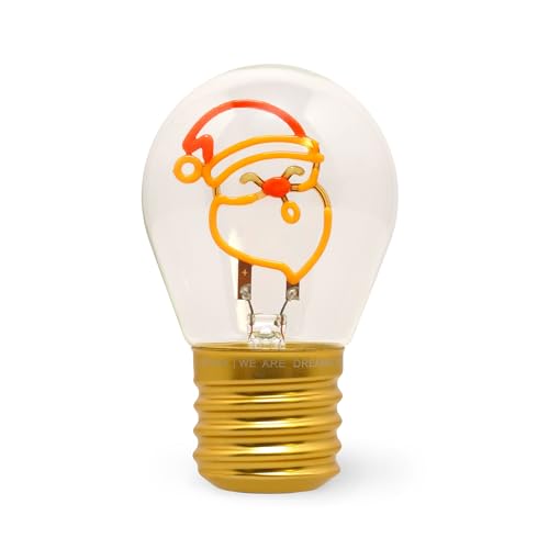Legami - Lampada Da Tavolo A Forma Di Lampadina, Santa Claus, For Indoor Use Only, Ricaricabile Con Cavo Usb, Senza Fili