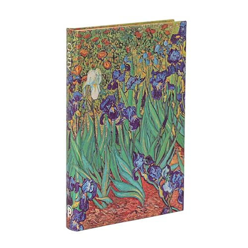 Paperblanks Diari A Copertina Rigida, Iris Di Van Gogh, Mini, Righe, Chiusura Con Fascia Elastica