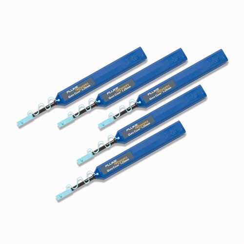 Detergente Rapido Quickclean 1.25-5P Fluke Networks Per Connettori Da 2,5 Mm Sc, St, Fc, E2000 E Facce Terminali (Confezione Da 5), ​​Accessorio Teste