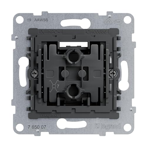 Legrand, Seano 764526 - Inserto Per Interruttore A Croce, Morsetti A Vite, Funzione Di Illuminazione A Led (Numero Articolo: 764521), 10 Ax, 765007