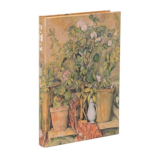 Paperblanks Diari A Copertina Rigida, Vasi Di Terracotta E Fiori, Cezanne, Mini, Righe, Chiusura Con Fascia Elastica