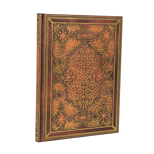 Paperblanks Diari A Copertina Rigida, Il Cavallo Di Ferro, Midi, Righe, Chiusura Con Fascia Elastica