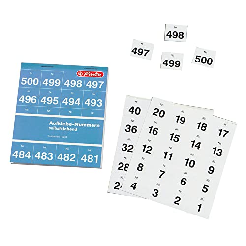 Aufklebenummern 1-500 Sk
