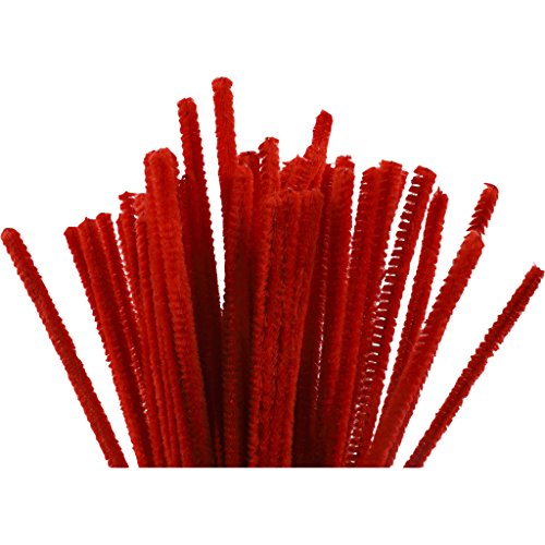 Pulisci Tubi, Spessore 6 Mm, L: 30 Cm, Rosso, 50 Pezzi