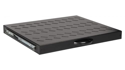 Equip Ripiano Estraibile 19", 1U, 600 Mm, Nero