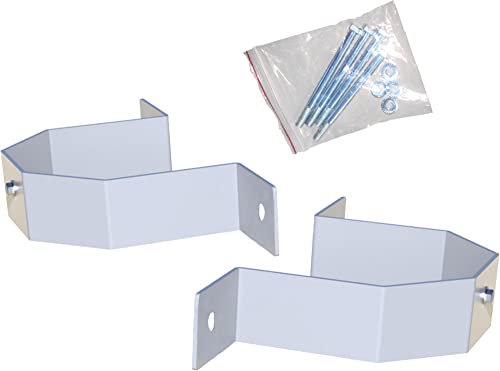 Techly Professional 365108 Morsetto Ottagonale Per Fissaggio Accessori A Palo Silver