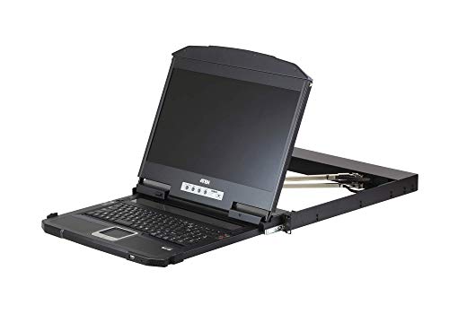 Aten Cl3800Nw D - Console Kvm Usb Hdmi Dvi Vga Dual Rail, Colore: Nero