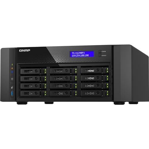 Qnap Ts-H1290Fx-7302P-128G | 12-Bay U.2 All-Flash, Amd Epyc, 4X Pcie Gen4, 2X 25Gbe Tower Nas