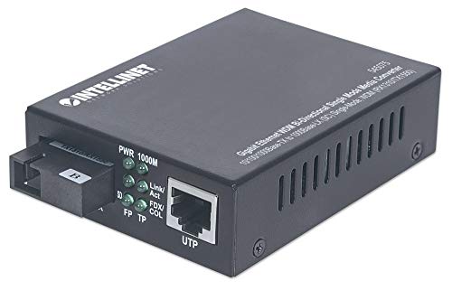 Intellinet 545075 Convertitore Multimediale Di Rete 1000 Mbit/S 1550 Nm Modalità Singola Nero