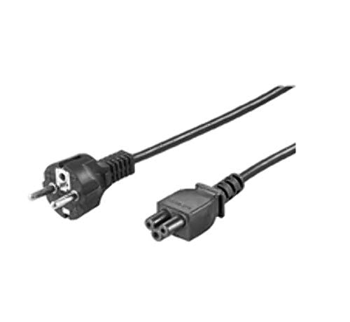 Microconnect 1,8 M Cee 7 7/1,8 M-C5/C5 Cee7 7 Schuko Coupler Nero-Cavo Usb, Maschio/Femmina, 7/Cee7 Schuko C5 Coupler, Diritto, Diritto, Colore: Nero