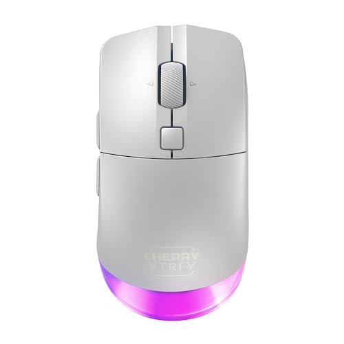 Cherry Xtrfy M50 Wireless, Mouse Da Gioco Senza Fili, Connessione Via 2,4 Ghz, Bluetooth E Cavo, Forma Ergonomica, Illuminazione Rgb, Ricaricabile, Bi