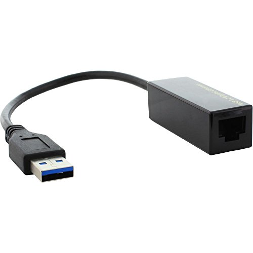 Inline 21853 Adattatore Di Rete Lan Giga Per Porte Usb 3.0, 1X Rj45 10/100/1000 Mbps, Su Cavo, Nero