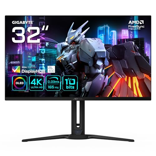 Gigabyte Aorus Fo32U 31,5” Monitor Da Gioco Uhd - 3840 X 2160 (Uhd), 165Hz, 0,03Ms, 250 Cd/M², Freesync Premium Pro, Displayhdr True Black 400, Hdmi 2